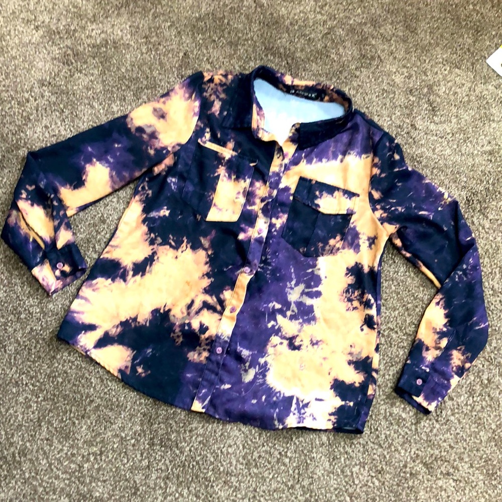 Flowy Button up Tye dye - Picture 1 of 6